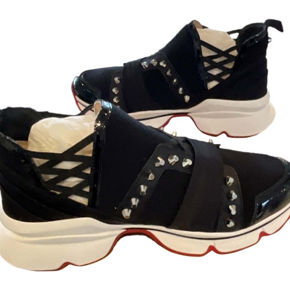 Authentic Christian Louboutin 123 Run Neoprene sneakers. Size 39